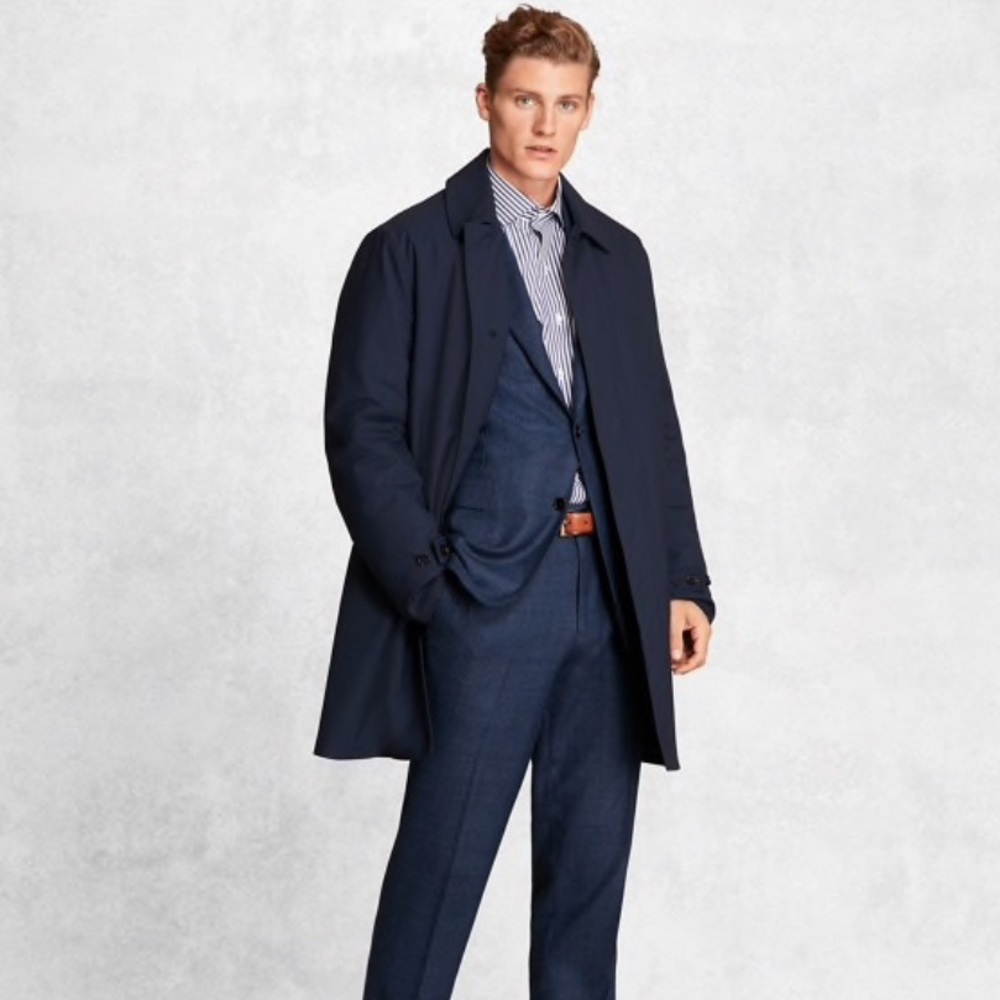 Brooks Brothers Wool Trench Coat